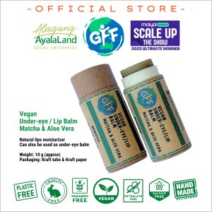 GFF Vegan Matcha & Aloe Vera Under-Eye / Lip Balm [ Plastic-Free | 100% Eco-friendly ]