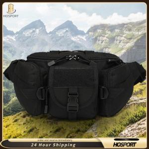 【HOSPORT】Multipurpose Fishing Pouch Nylon Portable Outdoor Sports Waist Pack Waterproof Large Capacity for Camping Hiking Traveling Running