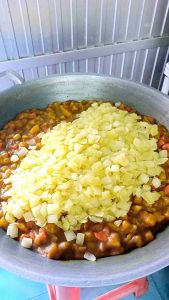 ไส้ขนมปัง ไส้กะหรี่ปั๊บ ไส้ขนมเปี๊ยะ ถั่วกวน เผือกกวน ไก่ ไก่ผงกะหรี่ ไก่หยอง ไก่หยองพริกเผา สับปะรด สับปะรดกวน มัน มันม่วง มันม่วงกวน กล้วยหอม ลูกเกด กล้วยหอมกวน