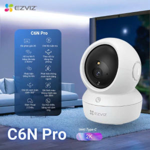 Camera Wifi Ezviz C6N 2K 3Mpx- xem và đàm thoại 2 chiều trên điện thoại - có nút bấm cảm ứng trên camera để gọi về app