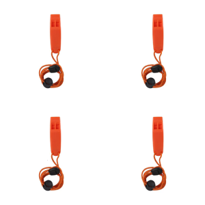 4pcs Safety Signaling Whistle Emergency Whistle 120dB Loud Blast for Kayaking Fishing Boating Swimming Portable