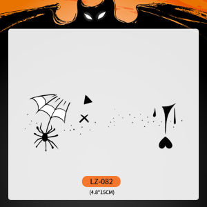 Fun Halloween Tattoos Pumpkin Ghost Cosplay Face Stickers Horror Makeup Tools