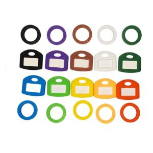 80 miếng màu ngẫu nhiên Silicone Key Caps đầy màu sắc định danh quan trọng Vỏ chìa khóa để dễ dàng phân loại và nhận dạng chìa khóa