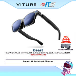 VITURE Beast 2 AR/XR Smart Glasses - Full Built-In 3DoF 58° FOV/1250 Nits Smart Dimming (174")