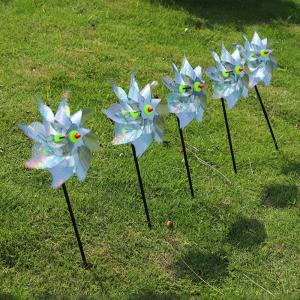 SWEET Sparkly Garden Decoration Spinner Deterrant Scare Off Holographic Bird Blinder Bird Repellent Windmill Pinwheel