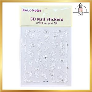 5D Butterfly Nail Stickers | Pelekat Kuku Riben & Berlian Kecil | Glowy Cute Design |  Colourful