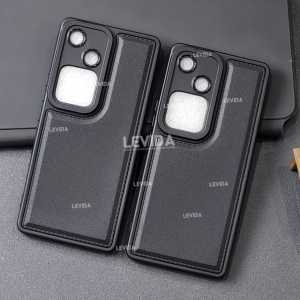 Luxury Case Leather Pro Kamera Black Vivo V30 Vivo V30 Pro Vivo V40 5G Vivo V40 Pro 5G