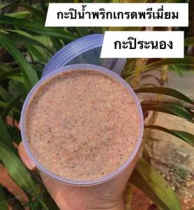 กะปิกุ้งแท้จากระนอง (500 กรัม) กุ้งแท้ไม่ผสม เนื้อหยาบ ทำน้ำพริกอร่อย ใส่แกงก็หอม ฮาลาล