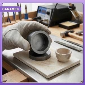 【CANAMEK】 Nồi nấu kim loại khuôn cho kim loại cầm tay lò luyện kim chịu nhiệt đúc phôi công cụ cho Vàng Bạc Đồng Nhà dự án tự làm
