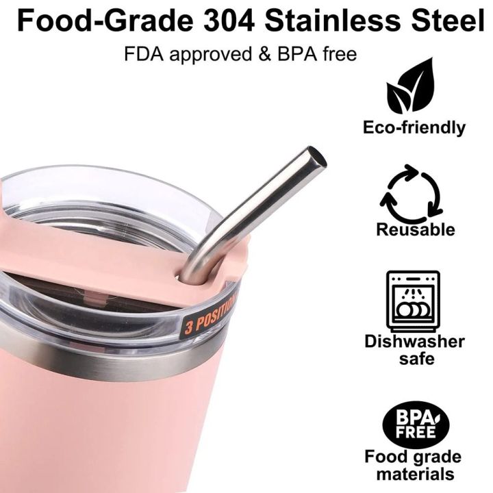GAN%201Pcs%20Drinking%20Stainless%20Steel%20Straws%20Silver%20Straight%20Bent%20Replacement%20Straw%20Durable%20Reusable%20Cup%20Straw%20for%20Stanley%2030oz%2040oz%20Tyeso%20Cup%20-%20Image%203