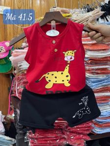 Mẫu 3 Lỗ Huơu Cao Cổ Cho Bé Trai Chất Thun Cotton Sát Nách Trẻ Em MiDu Kid