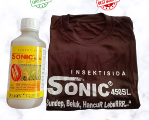 SONIC 450 SL Dimehipo 450 g/l Insektisida pengendala hama ulat 1 Liter + Bonus 1 pcs Kaos pertanian