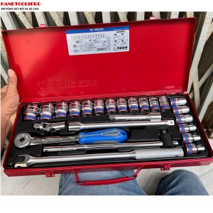 1/2″ bộ tuýp bông 24 chi tiết hệ mét 8-32mm Kingtony 4026MR04