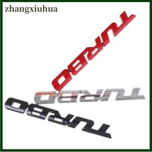 zhangxiuhua 3D Metal Letter Turbo Car Motorcycle Emblem Badge Sticker Side Decoration