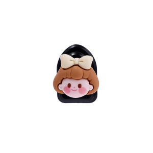 Car Mini Hook Cartoon Brown Bear Animal Hook Dashboard Storage Hanger Key USB Headphone Cable Holder Auto Interior Accessories