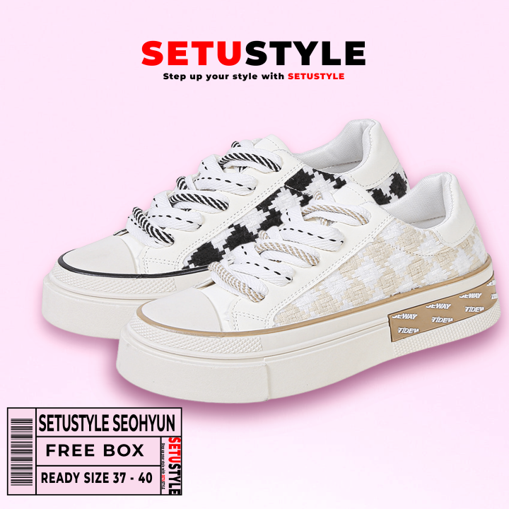Setustyle Seohyun Sepatu Sneakers Wanita Casual Shoes Lazada