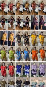 Plus Size Casual Challis Coords - Free Size Medium to 2XL - Challis Fabric