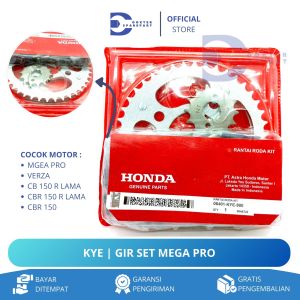 KYE PAKET GIR SET + RANTAI RODA MEGA PRO / VERZA / CB150 R LAMA / CBR 150 R LAMA / GEAR / GIR / GER