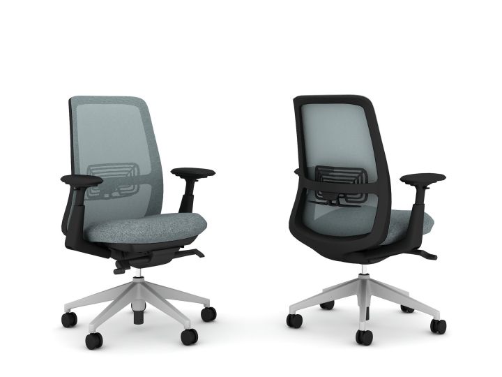 Haworth Soji Task Office Chair Adjustable Back Height Office Chair