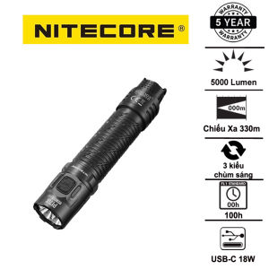 Đèn pin chiến thuật NITECORE P17iX – Sáng 5000 Lumens Chiếu xa 330m Sạc nhanh USB-C 18W