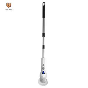Electric Spin Scrubber with 8 Replaceable Brush Household Cleaning Brush Portable Power Shower Brush for Tile Floor [Ueb Shop]
