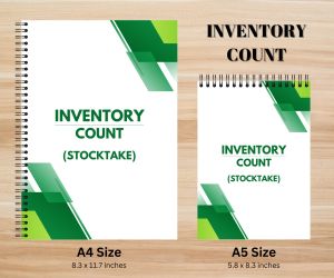 INVENTORY COUNT • Laminated Cover • A5 / A4 size • 80gsm • 70 leaves • 140 pages