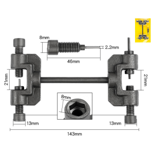 (Double Head) Motor Bike Motorcycle Chain Removal Breaker Drive Splitter Cutter Link Repair Tool Bicycle Accessory