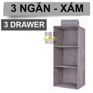 Túi Vải Tủ Đựng Quần Áo 5 Ngăn 3 Ngăn Tủ Vải Treo Đựng Đồ