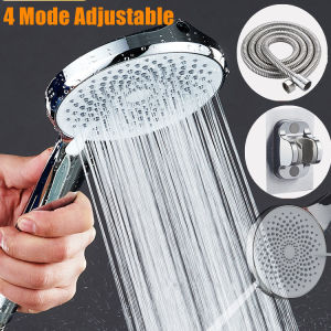 Shower Mandi 3in1 Shower Hand Held Set 12cm 240 Lubang Panel Shower Tekanan Tinggi Supercharged 4 Mode Shower Set