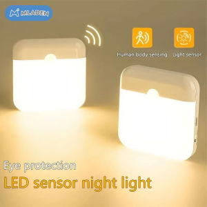 MLADEN Usb TYPE-C Charging Square Lamp for Bedroom Kitchen Stair Hallway Wardrobe Cupboard Lighting Night Light Motion Sensor Light Led
