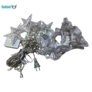 LED Holiday Decorative Lights 8 Modes Christmas Window Light PVC Twinkle Curtain Lamp for Room Lighting Wedding Decorative [Vodool Official Center]