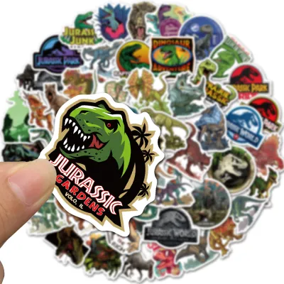 50pcs Jurassic Park Classical Movie Dinopark Dinosaurs Stickers Waterproof DIY phone bike luggage