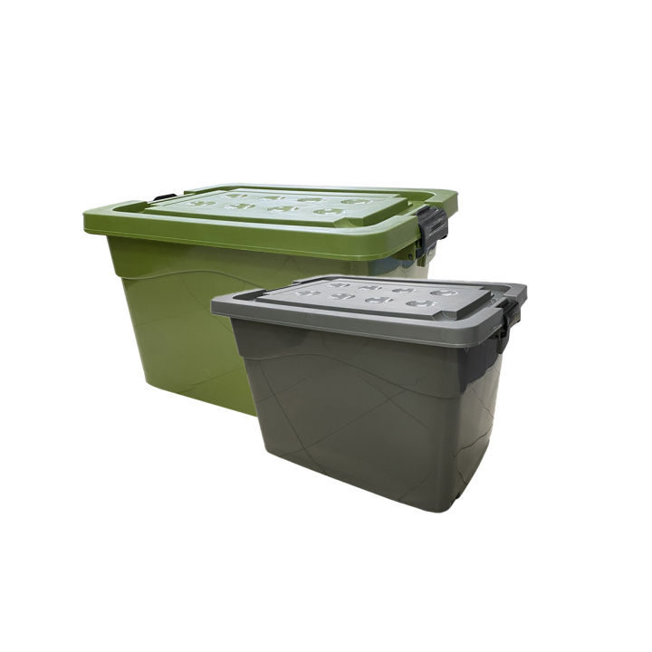 53L 75L Plastic Storage Box with Wheels | Lazada