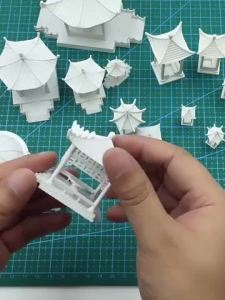 【Ship in 24H】model 【2141人收藏】模型沙盘建筑材料diy手工微景观场景配景公园凉亭休闲亭四角亭子 现货