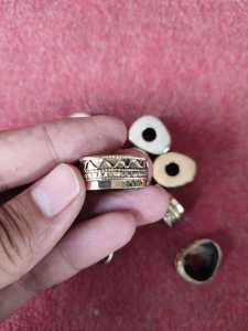 Ring Pipa Once Alpaka Untuk Tarduy Model Ukir