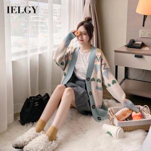 IELGY sweater women loose cardigan easy to wear Korean version thick
