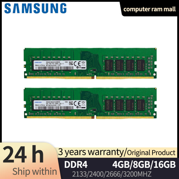 SAMSUNG RAM Memory DDR4 16GB 8GB 4GB 3200Mhz 2666Mhz 2400Mhz 2133Mhz ...