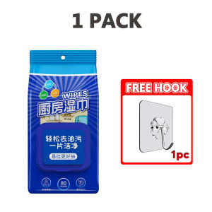 [80 PULLS/PACK] Innohut Pembersih Dapur Tisu Basah Tisu Dapur Hanging Wet Kitchen Wipes Kitchen Towel Wet Tissue