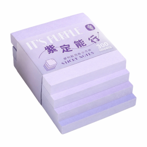 OKONOK 300pcs Gradient Color Sticky Notes Square Removable Sticky Memo Tabs Durable No Residue Self-Adhesive Note Pads Students