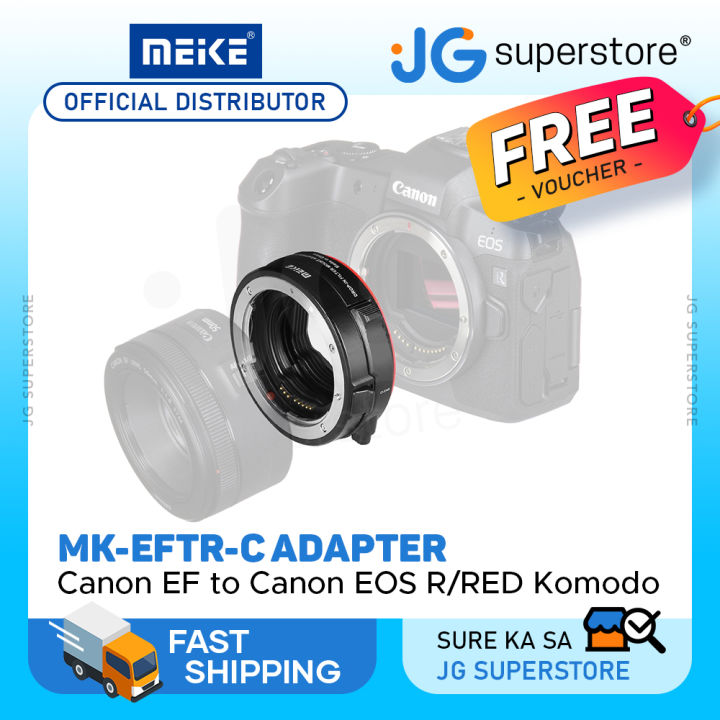 Meike MK-EFTR-C Drop-in Filter Auto Focus Mount Adapter for Canon EF to  Canon EOS R RP R5 R6 R7 R10 C70 and RED Komodo Cameras with
