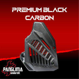 Cover Kipas Radiator Karbon-Carbon-Light-Black Vario 125-150 New eSP LED 2015-2018 Dudukan Tutup Mesin