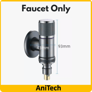 SONCO Universal Clip On Washing Machine Faucet Valve Automatic Water Stop Valve For Laundry Bathroom Angle Valve