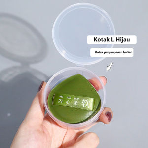 MELEDE Puff Bedak Profesional Ekstra Besar Ekstra Tebal 7cm Super Lembut dan Alami + Kasing