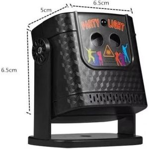 Đèn Laser Party Light YR-10 Ánh Sáng Laze Cảm Ứng Nhạc Bay Phòng 3 Chế Độ Có Remote Điều Khiển Từ Xa Cổng USB Tiện Dụng