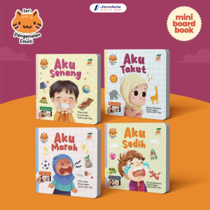 (Isi 4 Buku) Buku Seri Pengenalan Emosi Anak Mengenal Marah Sedih Takut Senang Boardbook Buku Anak Usia 3+ 1 Set Mini Boardbook - Ziyadbooks