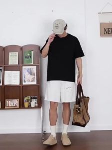 Casual Original MenS Black Pikachu PokéMon Short Sleeve Casual Breathable MenS T-Shirt Unique Cartoon Fashion Top