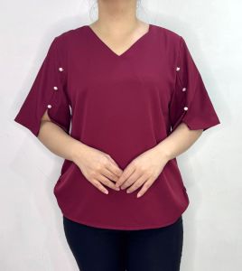 LVL - REAL PICT - Blouse / Shirt wanita / Blus Jumbo / Baju Cewek / Atasan Blouse Jumbo Efiana XXL