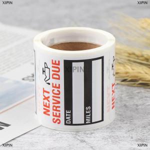 [COD] XIPIN 100ชิ้น ม้วนเปลี่ยนน้ำมัน เตือนการบริการสติกเกอร์หน้าต่างสติกเกอร์รถ