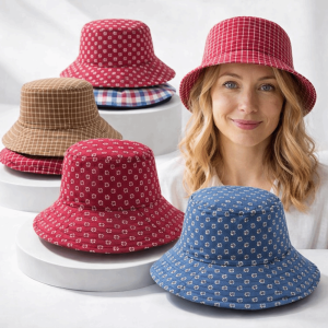 CANICECA Wide Brim Womens Sun Hat Double-sided UV Protection Fishermans Hat Fashion Lightweight Tea Picking Work Hat Summer Outdoor