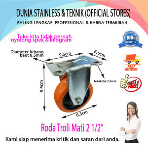 Roda Troli Mati 2 1/2"